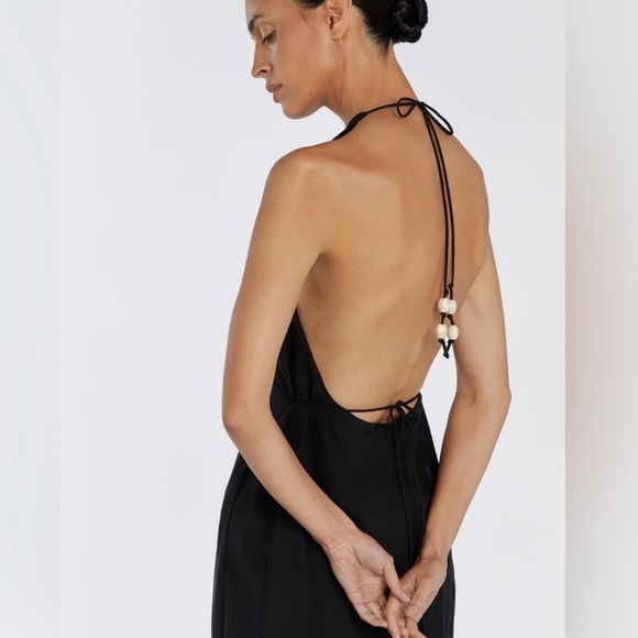 Dissh Sarah Halter Midi Dress Black Size US 12 - Picture 2 of 8